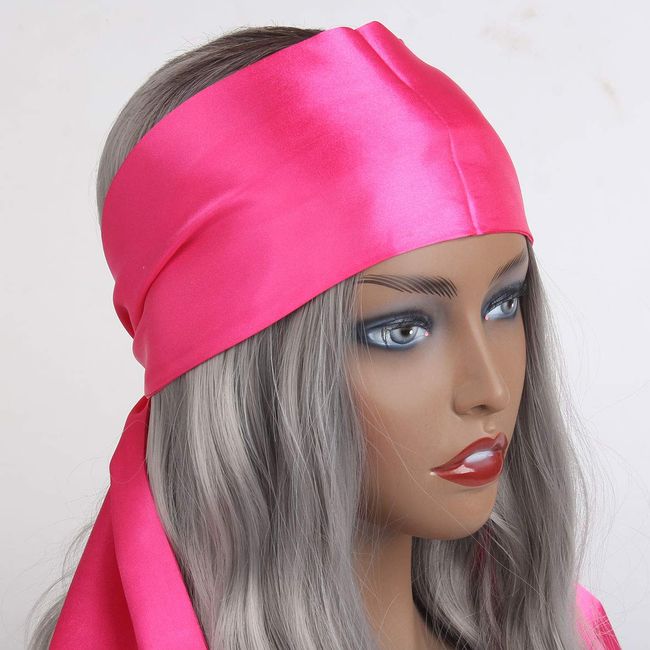 1pc Satin Edge Laying Scarf Wrap Hair Headband Lace Frontal Wigs Wrap Grip  Band