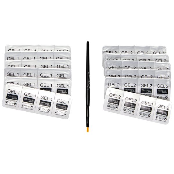 Wimpernwelle Individual Portions Lash Shaping Gel 1 + 2 Gel – 0 40 (2x20) 25 ml