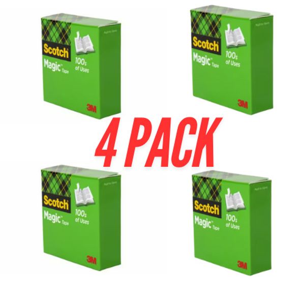 scotch magic tape 3/4x900 IN 4pack