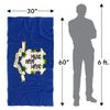 Connecticut Flag Beach Towel, 30"x60" Beach Towel