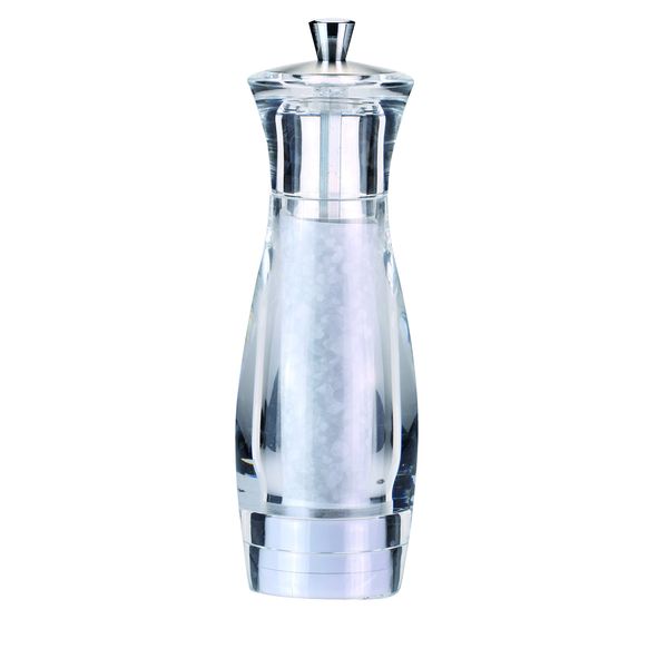 Tescoma Salt Mill, Glass, Transparent/Silver, 6 x 5.6 x 19.3 cm