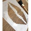 Lips/Mouth/Kiss Stencil Template, Image Size 250mm x 150mm