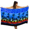Funky Hawaiian Shirt, Sarong Beach, blue, One Size