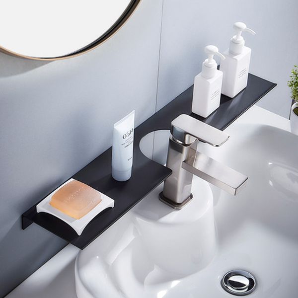 Mutagong Metalline Bathroom Faucet Single Shelf