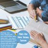 BookFactory Universal Note Taking System (Cornell Notes) / NoteTaking Notebook - 120 Pages, 8 1/2" x 11" - Wire-O (LOG-120-7CW-A(Universal-Note))