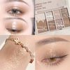 Eyeshadow Palette, Boiling Topic on SNS, High Color, No Disposal Colors, Eyeshadow, Glitter, Aishado Palette, Cosmetics, 7 Colors, Daily Life, High Color, Long Lasting, Unique Powder Cosmetic Tray (01# Almond)