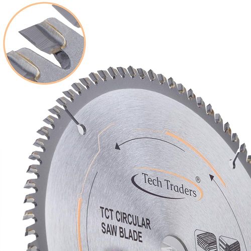 TCT18520B80T Tech Traders TCT Circular Saw Blade 185mm x20mm Bore 80T (16mm ring) fits Bosch Evolution Makita etc