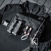KRYDEX Tactical Chest Bag Chest Rig Recon Front MOLLE Pack Large Capacity Black