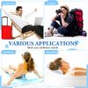 Inflatable Bath Pillow for Tub Large Pillows for Bath Terry Cloth Bath Pillow Neck Support Spa Pillow with Suction Cup for Bathtub Soft Comfortable Bath Cushion, Hot Tub (White)