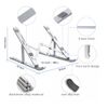 Adjustable Aluminum Laptop Stand – Ergonomic Desk Riser Holder for MacBook PC