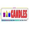 Candles 2x5 Banner Sign