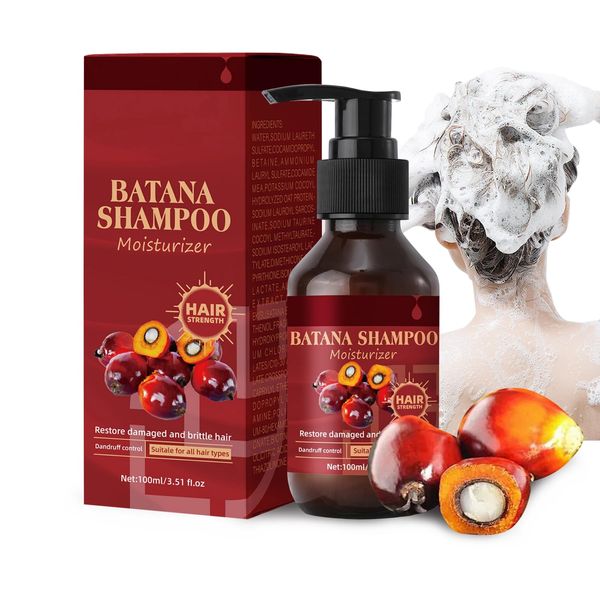 Batana Oil Shampoo and Conditioner Set, Hair Growth Shampoo, Thinning Shampoo & Conditioner, Raw Batana Oil & Thickening Formula, Growth Enhancing Formula, Travel Essentials