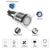 YACSEJAO 12mm Chassis Switch Host Metal Button, Computer Host Switch Cable Metal Blue LED Power Button for Computer DIY Switch