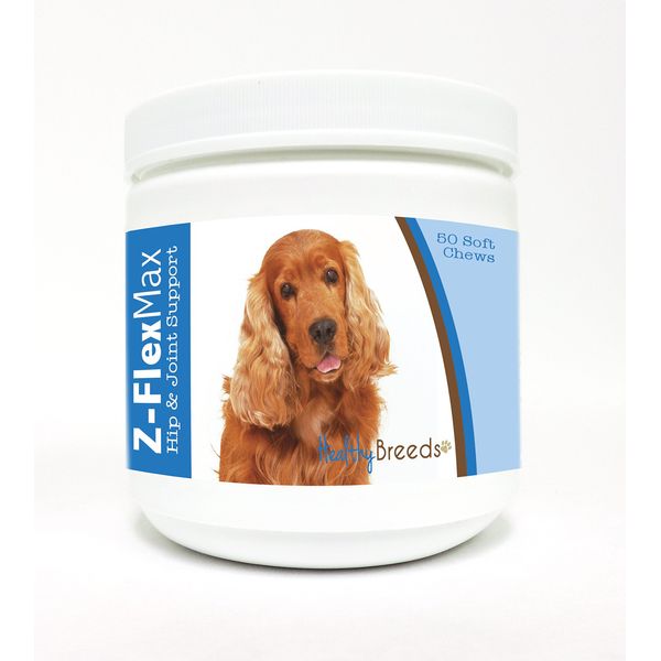 Healthy Breeds Cocker Spaniel Z-Flex Max Hip and Joint Soft Chews 50 Count