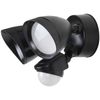 LED Dual Head Security Light with Photocell & Motion Sensor, 20W 1800LM, Black