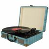 Portable Record Player 3-Speed Bluetooth Briefcase Suitcase Turntable Headphone