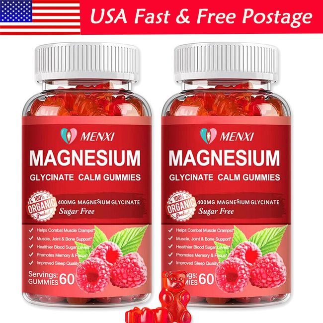 Magnesium Glycinate Gummies 400mg Improve Sleep Promotes Cognition & Focus MX