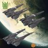 Dropfleet Commander TTCombat UCM Light Ships TTDFX-UCM-021