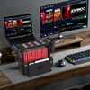 Switch 2 Storage Stand, Multifunctional Switch 2 Organizer Holds 15 Game Boxes, 12 Game Cards, 2 Controllers and Switch Dock, Compatible with Switch 2/Switch OLED/Switch - Switch 2 Accessories