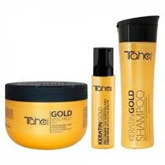 Keratin Gold Shampoo 300ml + Keratin Gold Mask 300ml + Keratin Gold Serum 30ml