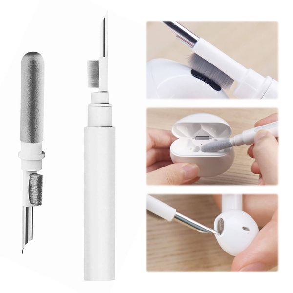 Coollooda Earphone Cleaning Kit, Earphone Cleaning Tool, Earphone Cleaning Pen, Compatible with AirPods 1/2/3/Air Pods Pro/WF-1000, XM4, studio buds, AirPods Cases, Freebuds, Digital Cameras,