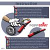 Poppstar Insulation Tape Natural Rubber, black, 1008994