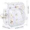 Longzhuo Mini Camera Case for Instax Mini 11/9/8 Instant Camera, Transparent Small Camera Bag PVC Case with Adjustable Shoulder Strap, Mini Camera Protective Case