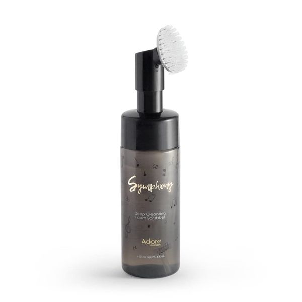 Adore Cosmetics | Symphony Deep Cleansing Foam Scrubber | Facial Cleanser with Soft Facial Cleansing Brush