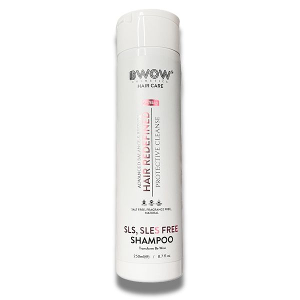 Sodium Chloride Free Shampoo SLS SLES Free & Sulphate Free Hair Cleanser, Protects Scalp, Keratin Treated & Coloured Hair Smooth Hydrating, Anti-Frizz, Extension Safe, Vegan Ph Balancing, 250ml.