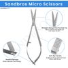 Micro Scissors/Vannas Scissors Straight 11cm Spring Action/Craft Work Steel