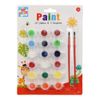 Anker Kids Paints and Brush, Multi-Colour, 18
