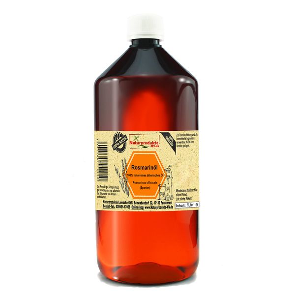 Rosmarinöl (1000 ml) 100% naturreines ätherisches Rosmarin Öl