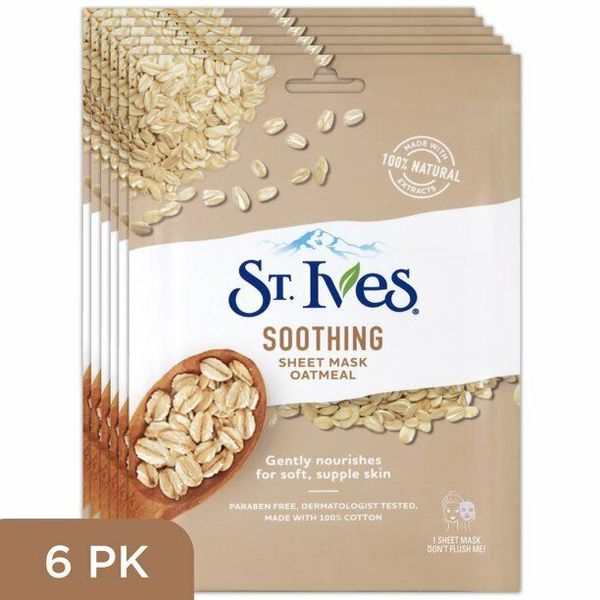 St. Ives Oatmeal Soothing Mask Sheet - 6 Packs