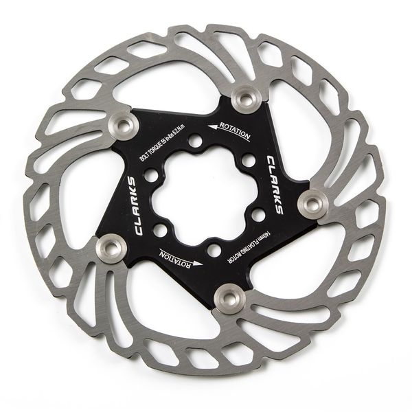 Clarks Cycle Systems AR18 Floating 6-Bolt Disc Brake Rotor, Black, 203mm