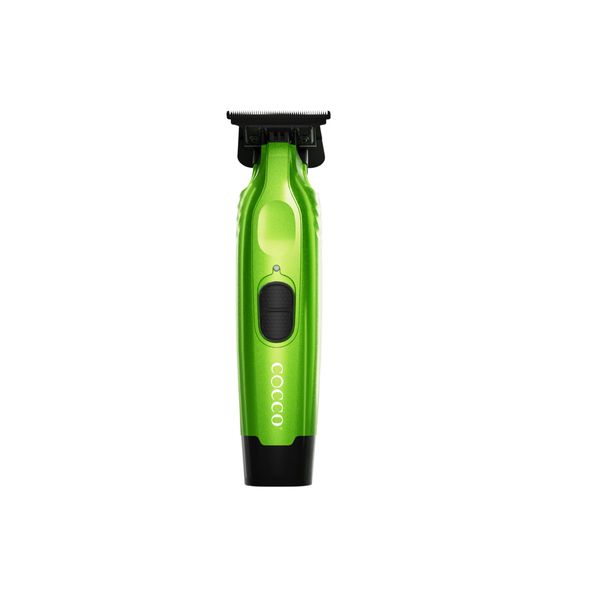 Cocco® Hyper Veloce Pro Trimmer | CHVPT Collection | Digital Gap™ Ambassador Graphene Blade, High-Torque DC Motor, All-Metal, Cordless with Charging Base (Green)