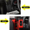 2PCS Red ABS Interior Side Air Vent Frame Cover Trim For Corvette C6 2005-2013