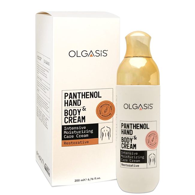 Olgasis Panthenol Hand Body Cream 200 Ml Panthenol Kurumuş Yıpranmış Ciltler İçin Nemlendirici El Vücut Kremi