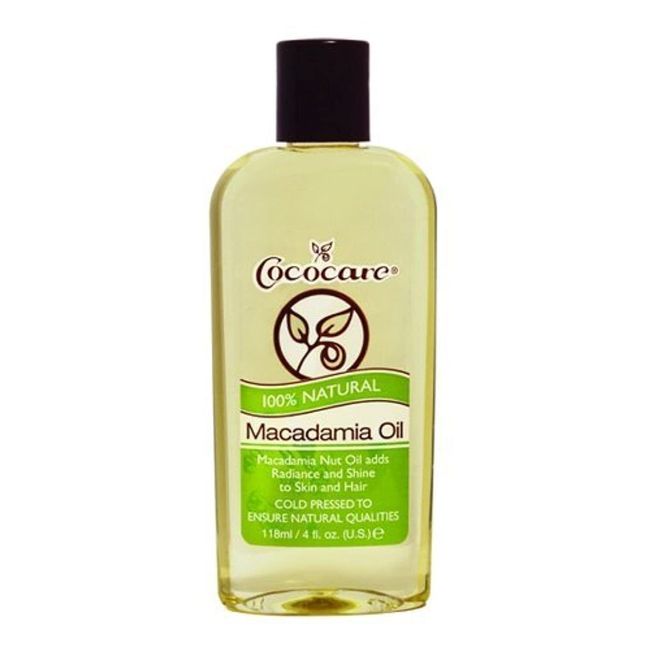 Cococare 100% Natural Macadamia Oil, 4 Oz