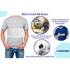 FlexaMed 6 Inch Wide Adjustable Elastic Rib Brace White - Large