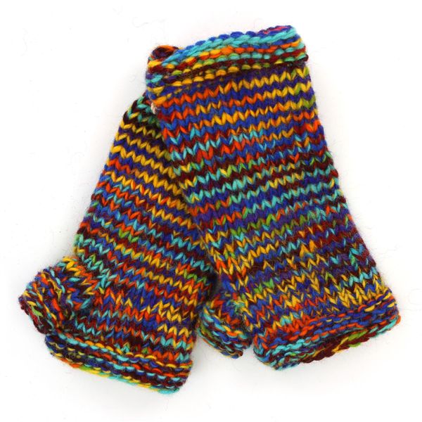 LOUDelephant Hand Knitted Wool Arm Warmer - SD Rainbow