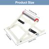 CAINCAY Adjustable Cutting Machine Support Frame Table Saw Stand with Roller Height Adjustable 55-135mm Metal Cutting Work Support Stand Foldable Attachment
