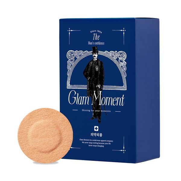 Glam Moment For Men Skin Fit Cover Patch Nipple Band 60p