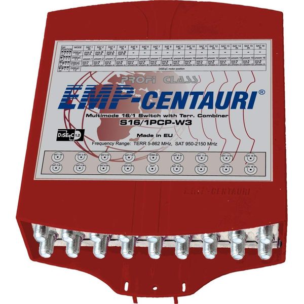 DiSEqC 1.0 & 1.1 & 1.2 Switch 16in/1out with Terrestrial Input