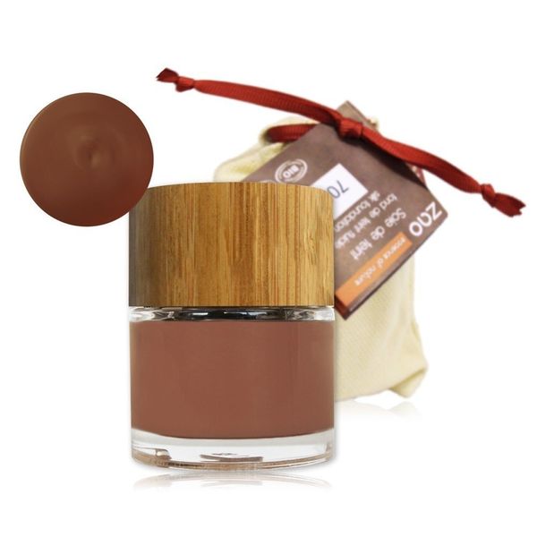 Zao Organic Makeup Silk Liquid Foundation Chocolate 706 1 Oz.