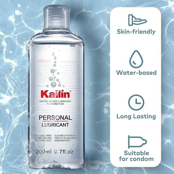 Kailin Water Based Personal Lubricant Natural Vaginal Dryness Moisturizer, Lube