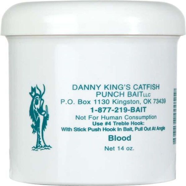 Danny King Catfish Punch Bait, 14-Ounce, Blood