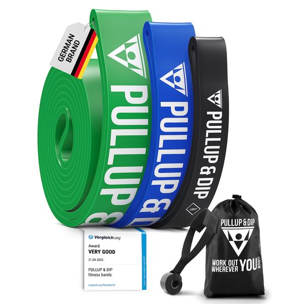 PULLUP & DIP Pull Up Assistance Bands Resistance Bands for Pull Up Assist, Resistance Band, Heavy Duty Resistance Bands, Inlcudes Exercise Ebook with 35 Exercises in Pull up Bands Assistance Bands