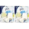 glade 2 x Electric Holder & Scented Oil Plugin Refill - Clean Linen