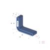 [AWJ] EL L-Shaped Bracket Irregular Angle Cap Size R40 x 30E (Right) (Blue)