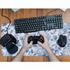 Woutay Large Mouse Pad,Blue Flowers,Stitched Edges Mousepad,Non-Slip Rubber Base